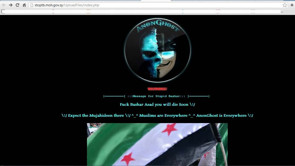 Syria Govt website hacked