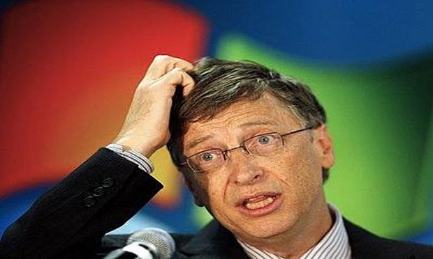 Bill Gates in tension