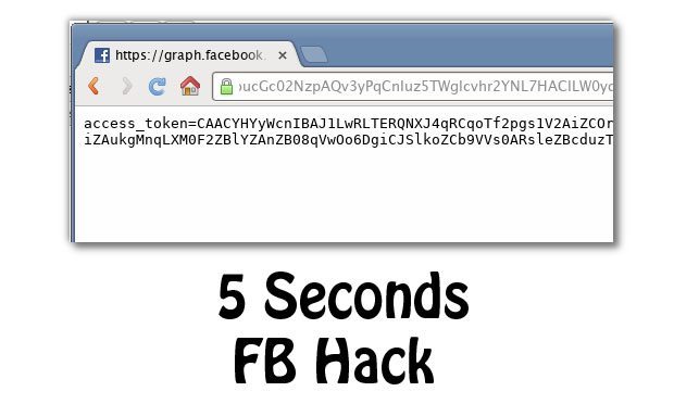 Facebook hacked in 5 Seconds
