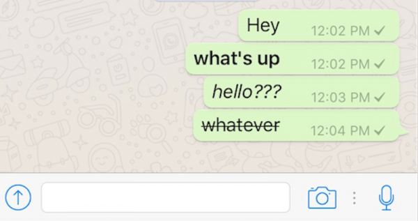 whatsapp Unread Messages Sent