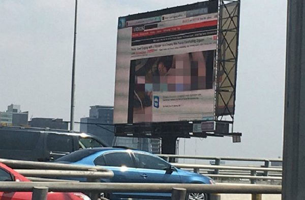Electronic Billboard Hacked