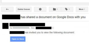 Google email attacked